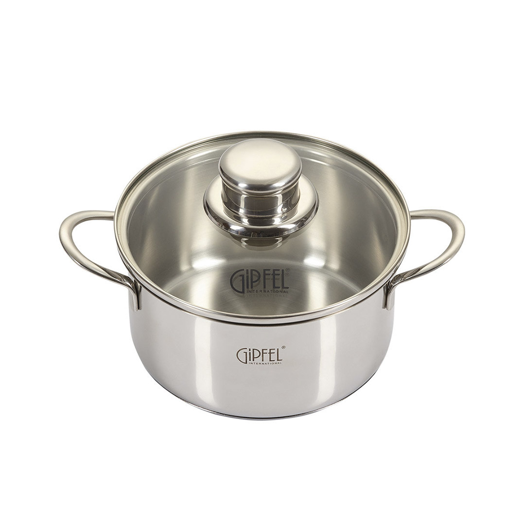 puodas-mini-gipfel-1204 GIPFEL Mini-Topf 1204 | 1,2 L, Edelstahl 18/10, Induktionsgeeignet – Bild 1