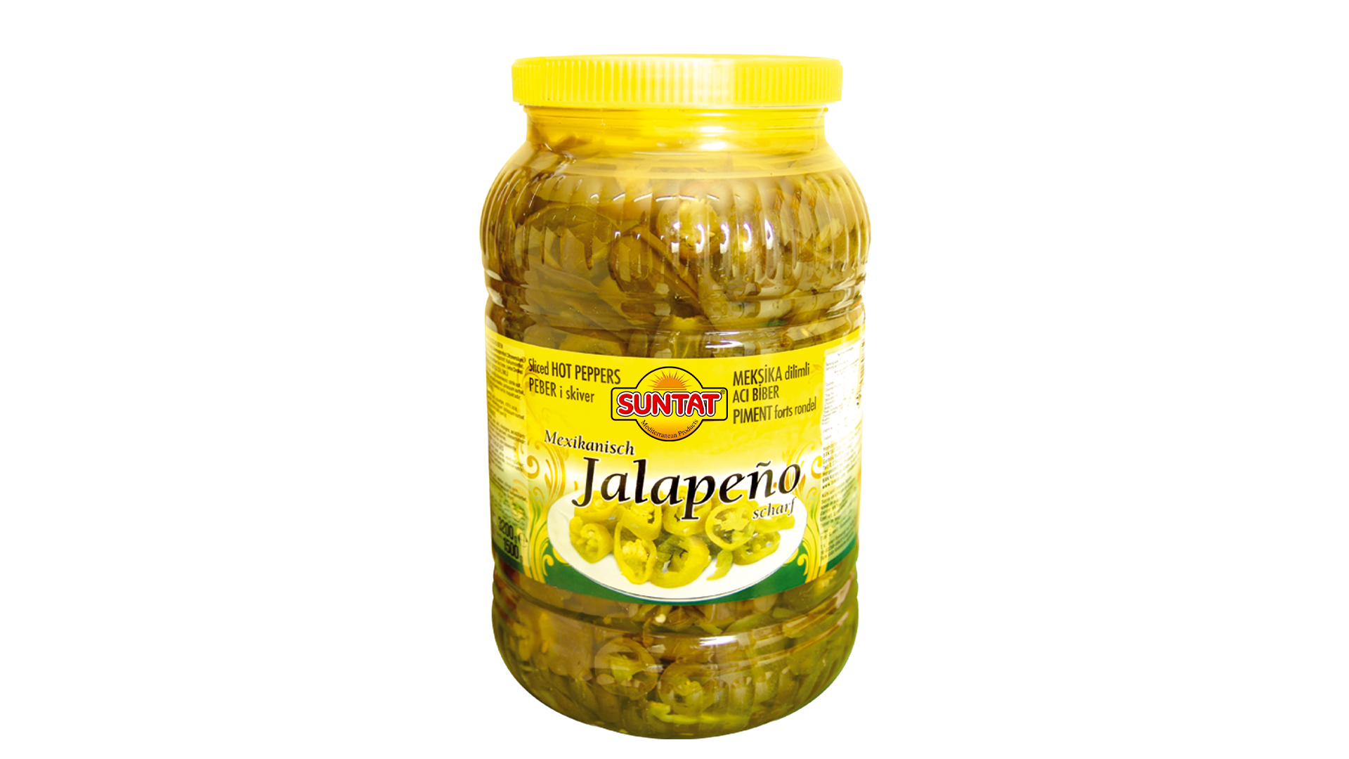 suntat-marinuoti-jalapeno-pipirai-smulk Eingelegte Jalapeno-Paprika gehackt SUNTAT, 3200 g – Bild 1