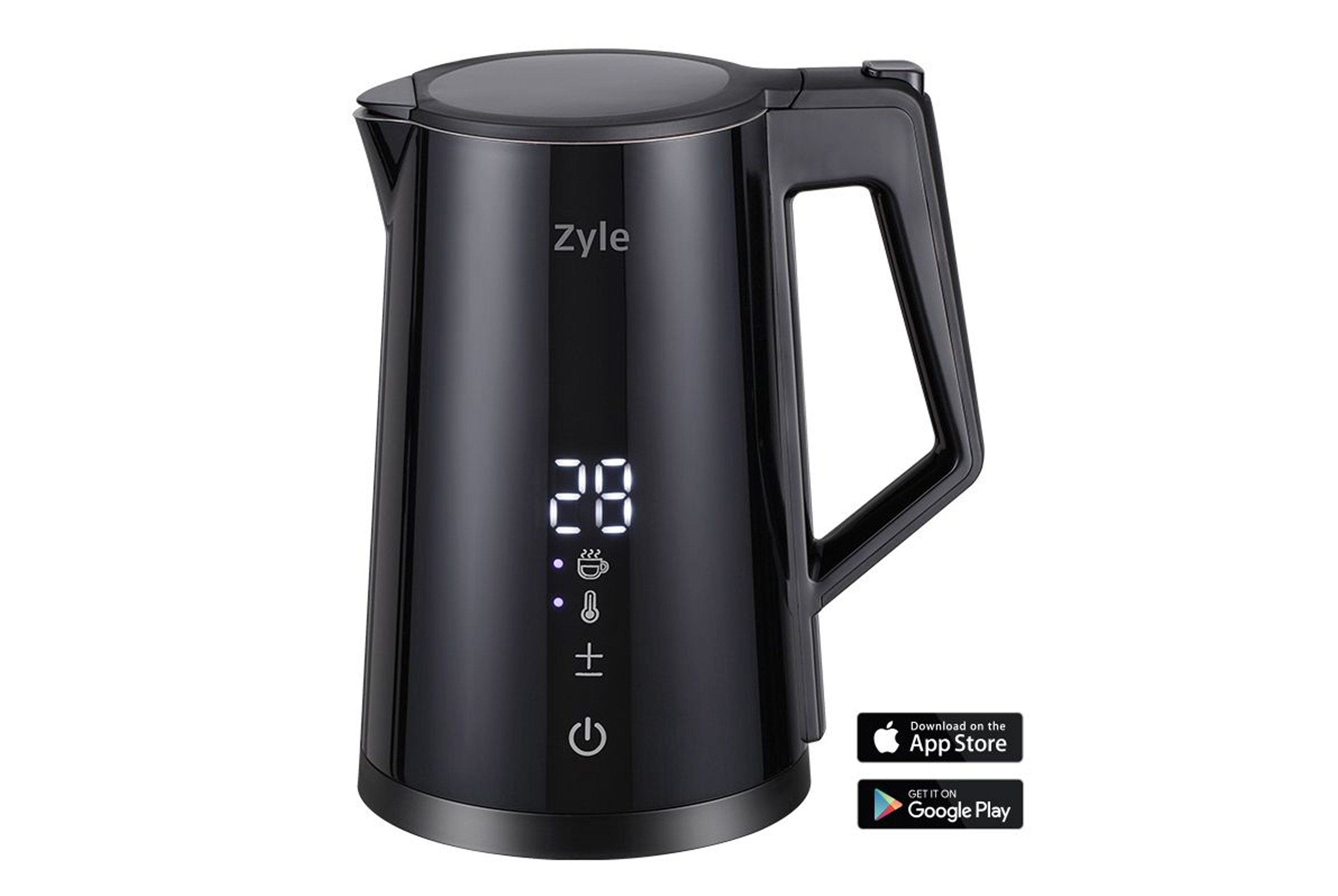 virdulys-ZY286BK ZYLE Intelligenter Wasserkocher ZY286BK | 1,7 L, 2200 W, Steuerung über WiFi (TUYA), Warmhaltefunktion 24 Std. – Bild 1