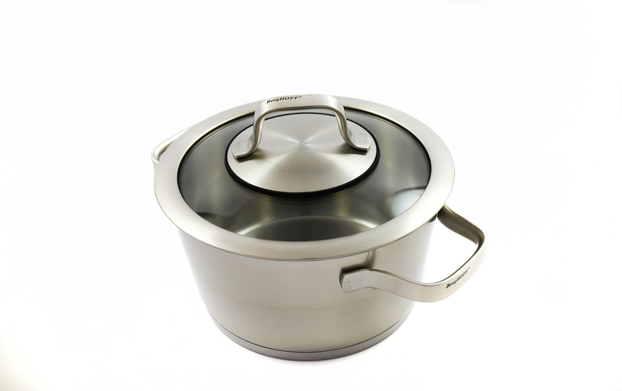 berghoff-1101908-1 BergHOFF Topf Manhattan 18 cm | 2,4 L, Edelstahl – Bild 1