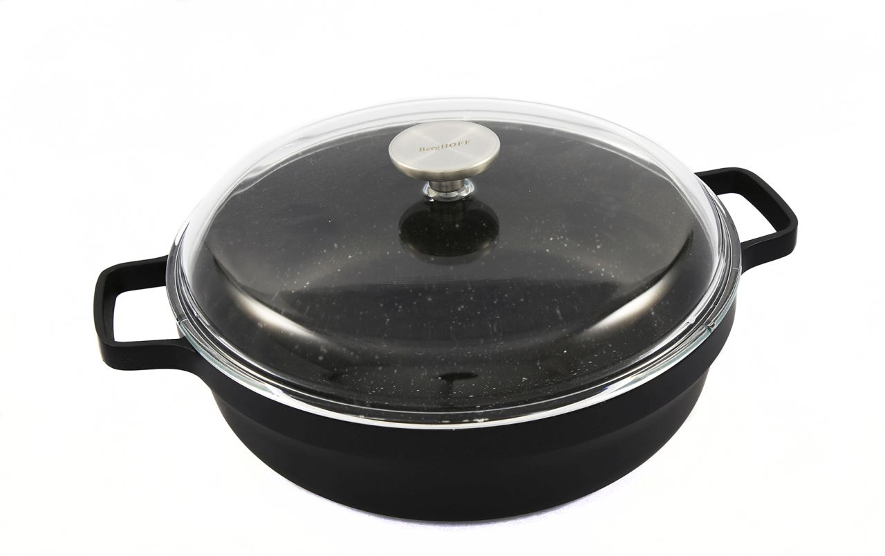 berghoff-2307319 BergHOFF Gili Schmorpfanne GEM 28 cm | Für eine komfortable Verwendung im Ofen – Bild 1