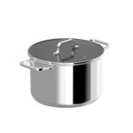 BergHOFF Topf Helix 24 cm, 6,6 L | Edelstahl, Universeller Familientopf