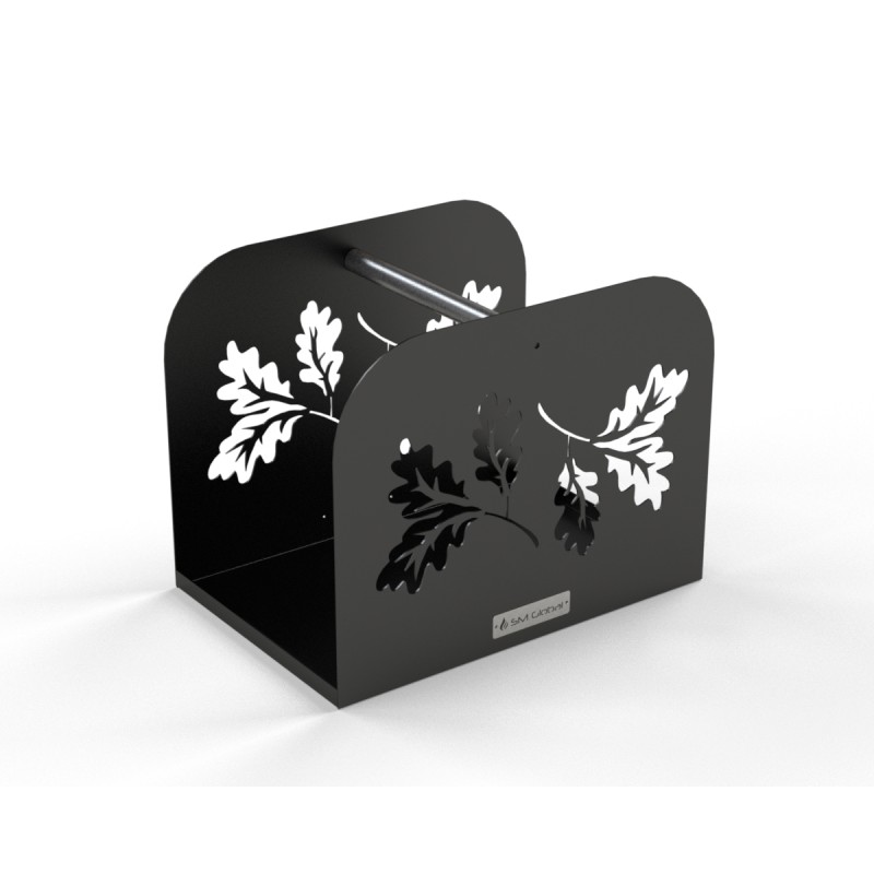 malku-sandelis-oak Malkų Sandėlis "OAK" | Mažas Juodas Stelažas V5 | 450x350x305 mm