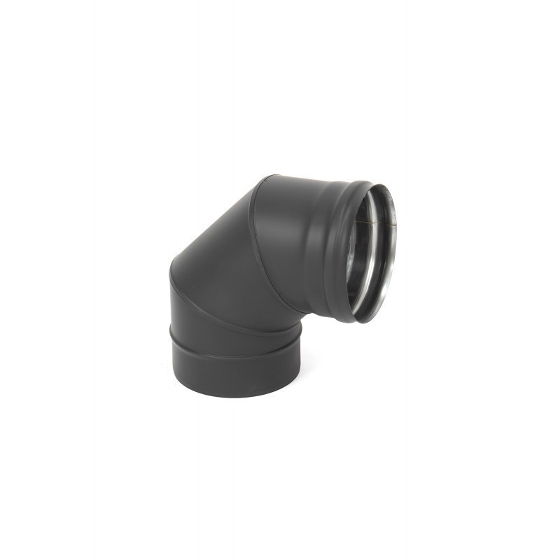 alkune-87-304-08-d130-juoda Juoda Nerūdijančio Plieno Alkūnė 87° | 130 mm | AISI 304