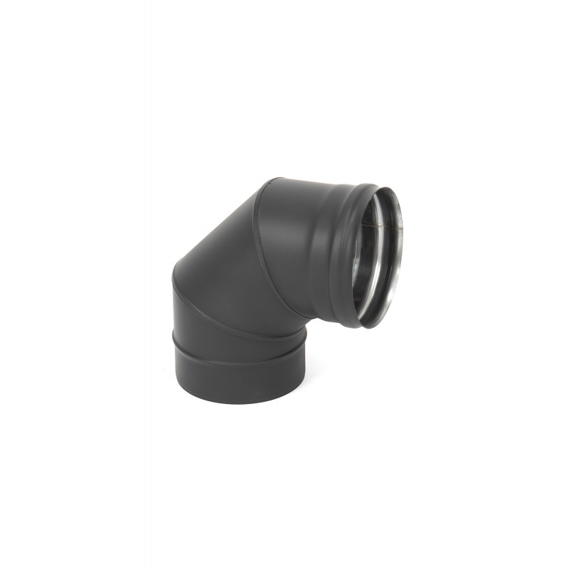 alkune-87-304-08-d200-juoda Juoda Nerūdijančio Plieno Alkūnė 87° | 200 mm | AISI 304
