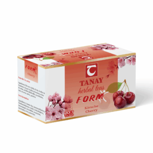 Žalioji vyšnių-žolelių arbata TANAY FORM | 20 x 1,5 g | Vyšnių skonio