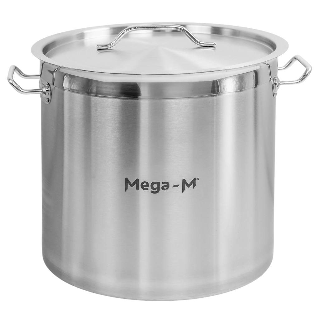 Garnek-ze-stali-nierdzewnej-AISI-443-wysoki-z-pokrywka-Mega-M-PRO-25l-32×32-cm-3 Puodas su dangčiu Mega-M PRO 25 l 32x32 cm