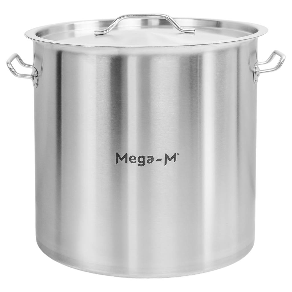 Garnek-ze-stali-nierdzewnej-wysoki-z-pokrywka-Mega-M-Standard-36L-36×36-cm-1 Puodas su dangčiu Mega-M STANDARD