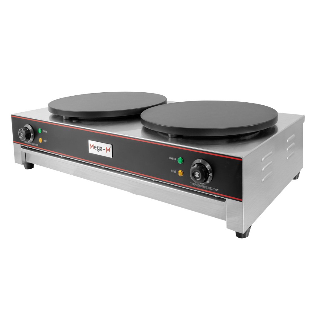 Nalesnikarka-elektryczna-podwojna-Mega-M-2×3-kW-MTP007078-2 Dviguba elektrinė blynų keptuvė Mega-M 2x40 cm (2x3 kW)