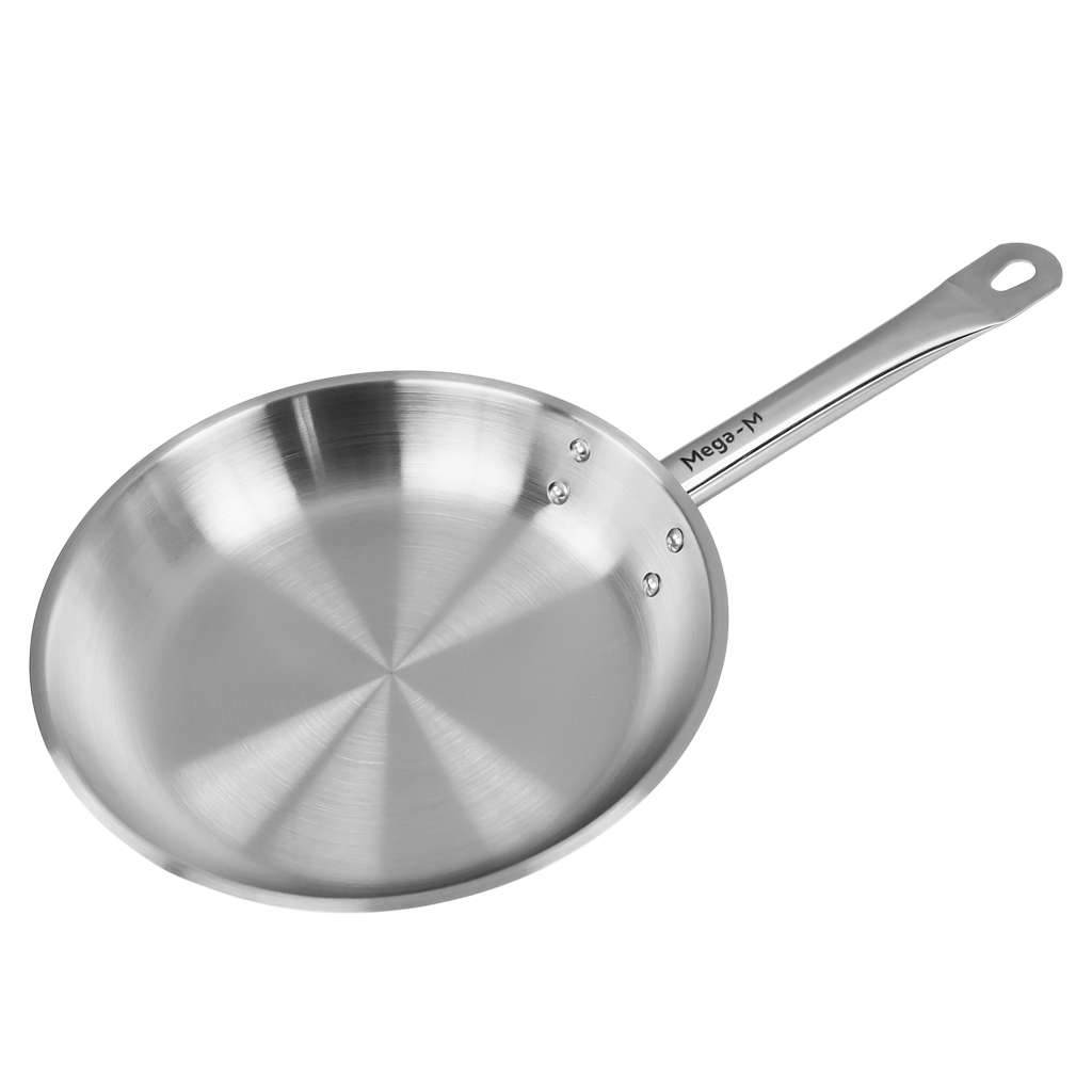 Patelnia-ze-stali-nierdzewnej-Mega-M-⌀22-cm-MTP006189-6 Nerūdijančio plieno keptuvė Mega-M 20 cm