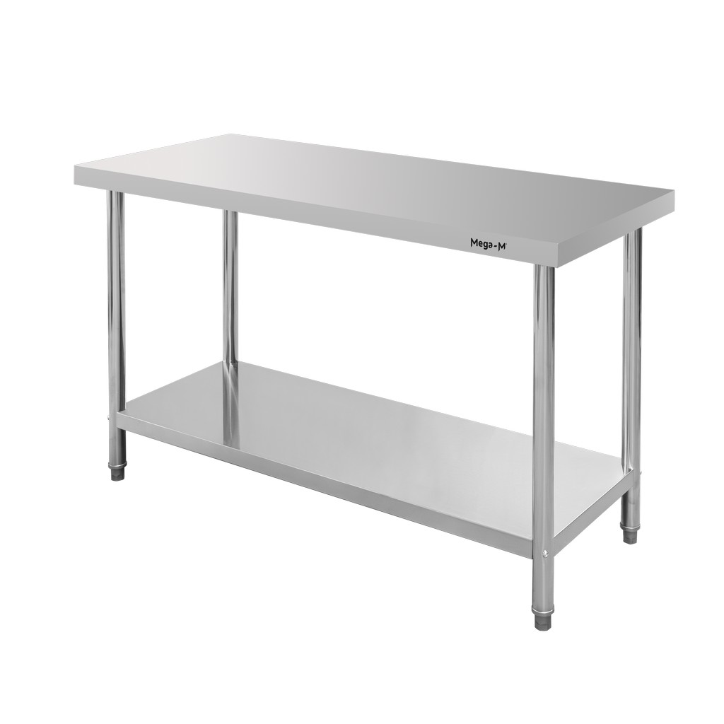 Stol-gastronomiczny-centralny-z-polka-Mega-M-STANDARD-140x60x85-cm-stal-nierdzewna-mtp004371-5 Nerūdijančio plieno gastronominis stalas Mega-M STANDARD