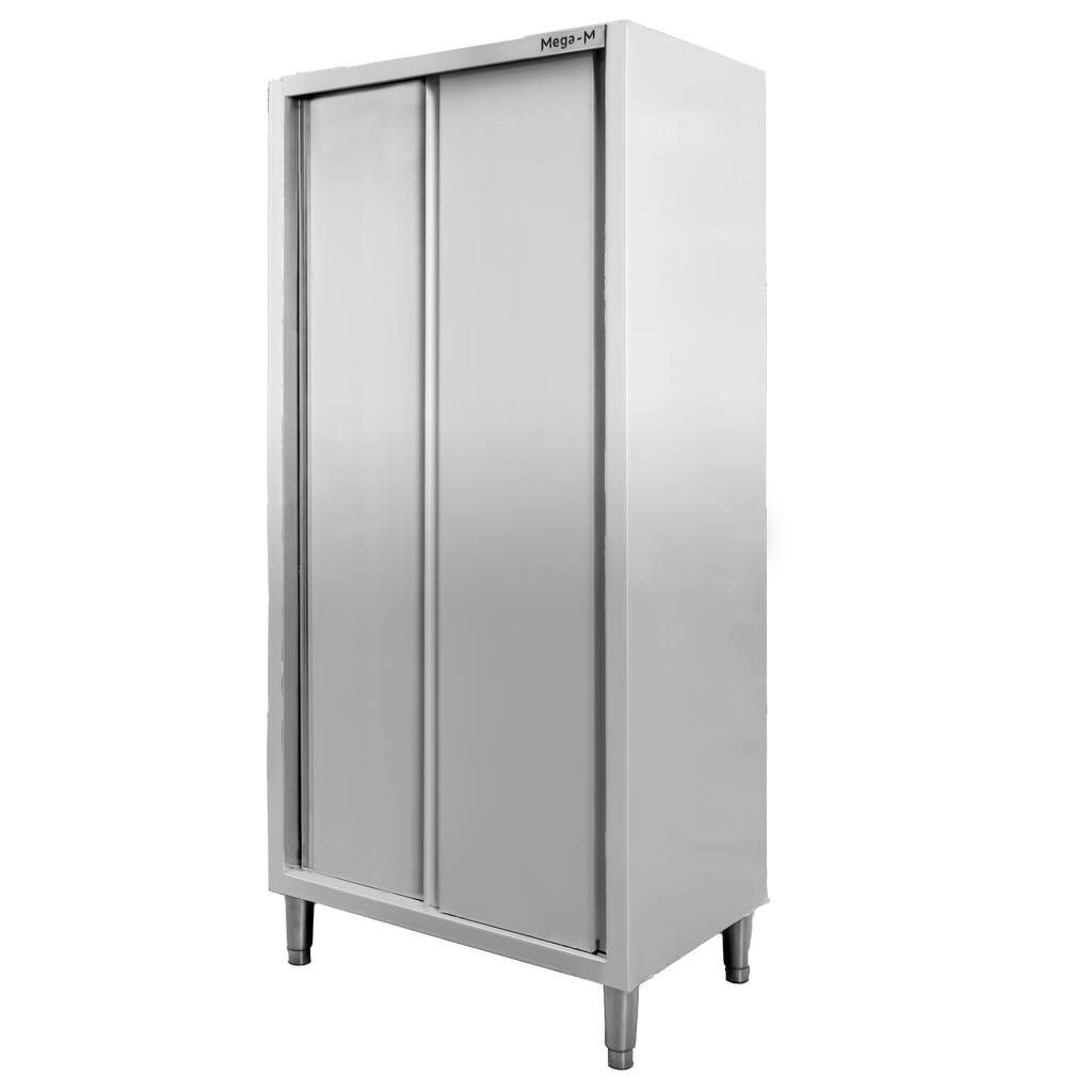 Szafa-gastronomiczna-przelotowa-Mega-M-2-drzwiowa-80x50x200-cm-stal-nierdzewna-MTP001893 Dvipusė gastronominė spinta Mega-M 80x50x200 cm