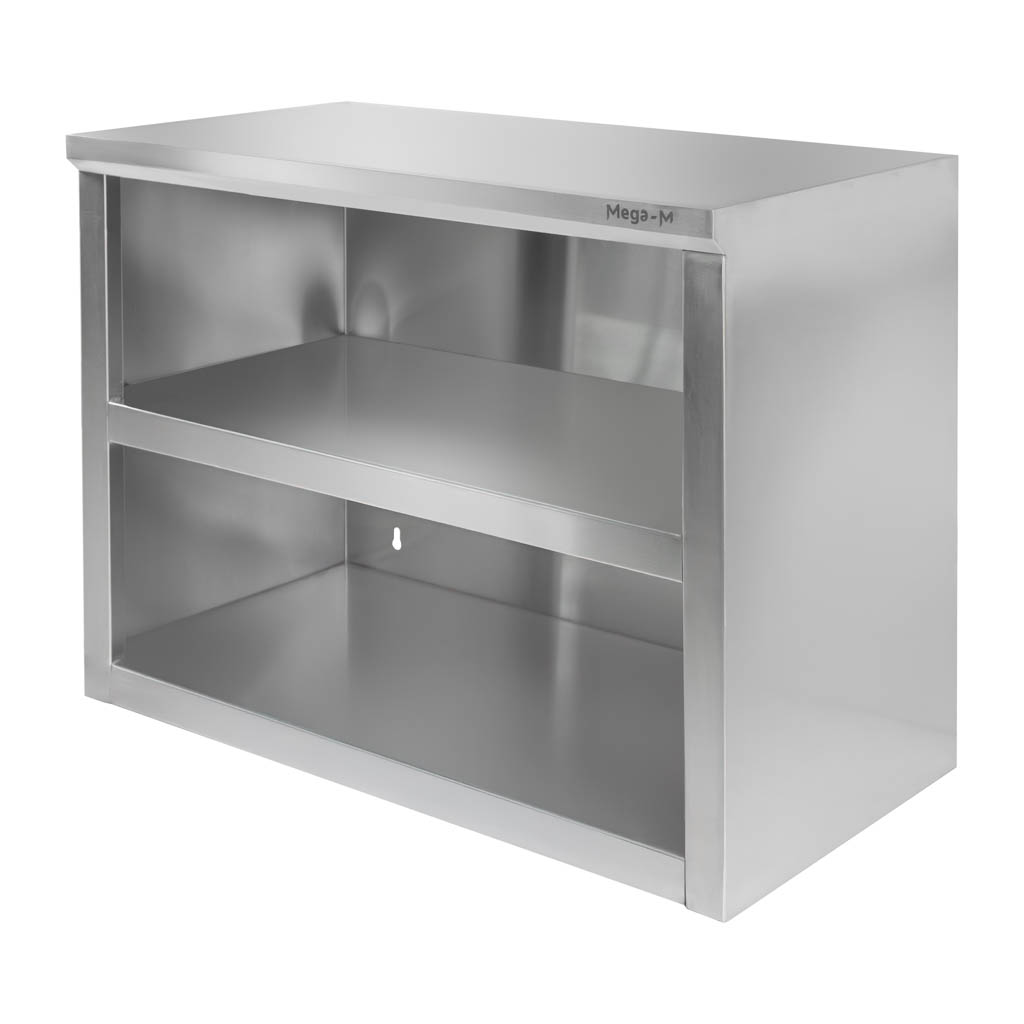 Szafka-wiszaca-ze-stali-nierdzewnej-otwarta-Mega-M-80x40x60-cm-1 Pakabinama atvira spintelė Mega-M 80x40x60 cm