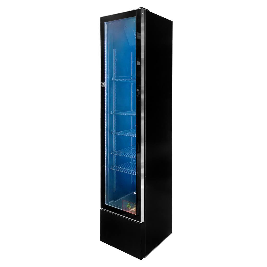Witryna-chlodnicza-1-drzwiowa-Mega-M-DIEGO-S40-Exclusive-black-S-39-cm-G-47-cm-H-188-cm-MTP003495-2 Šaldymo vitrina Mega-M DIEGO S40 Exclusive black | 150 l
