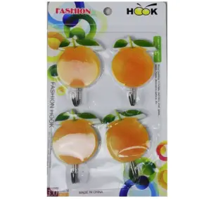 Lipnių kabliukų rinkinys (4 vnt.) | Metalas ir plastikas