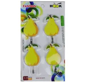 Lipnių kabliukų rinkinys (4 vnt.) | Metalas ir plastikas