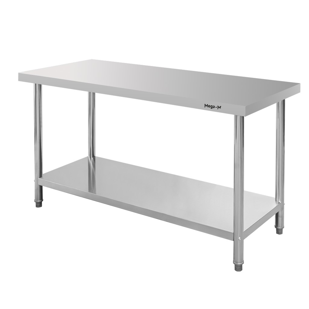 Stol-gastronomiczny-centralny-z-polka-Mega-M-STANDARD-150x60x85-cm-stal-nierdzewna-MPP004372-5 Centrinis gastronominis stalas Mega-M