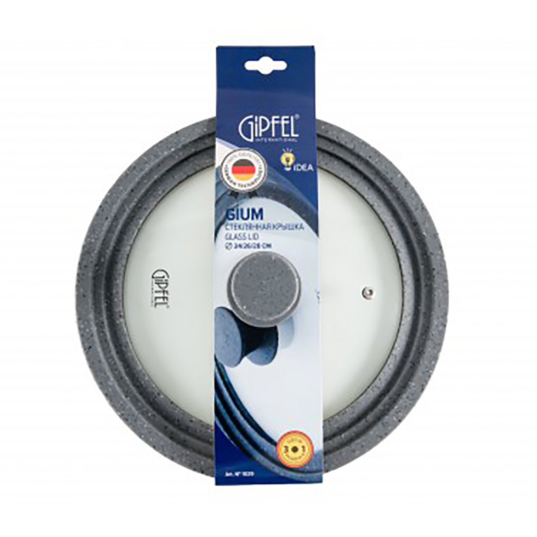 gipfel-1029 GIPFEL Universaldeckel GIUM 1029 | 24-26-28 cm, Glas und Silikon – Bild 1