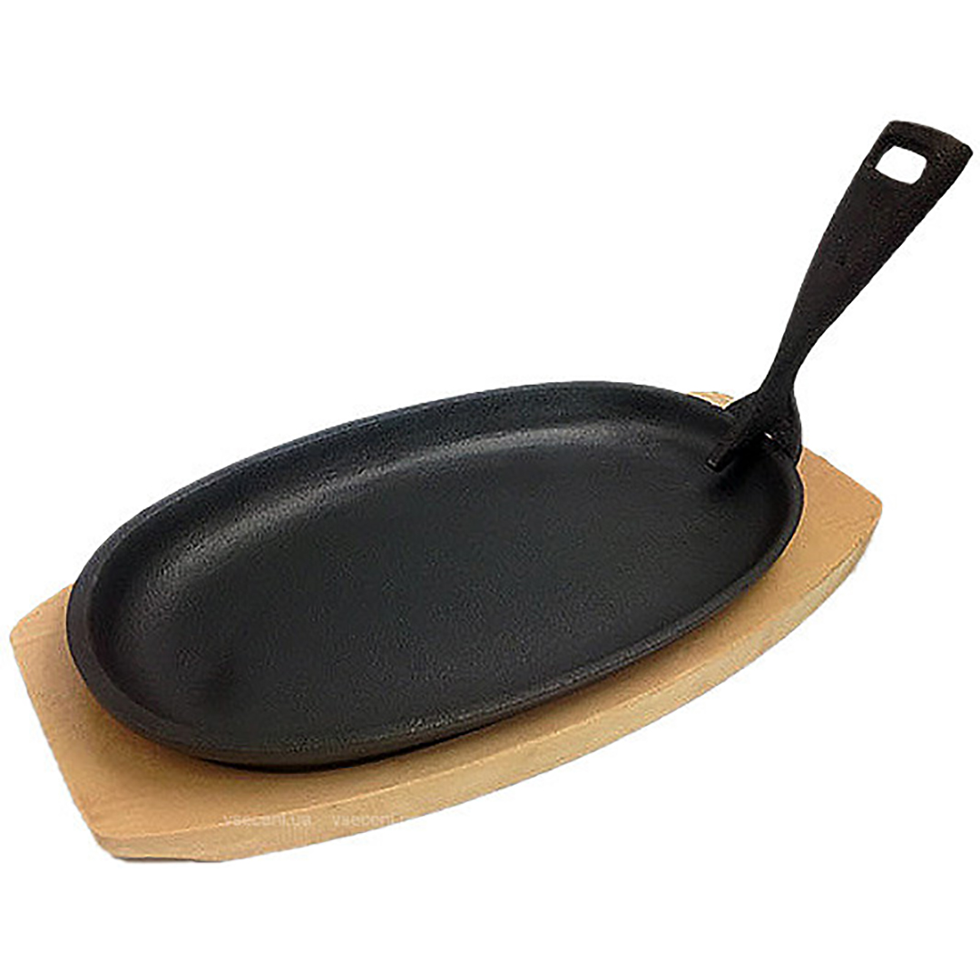 gipfel-2152.2 GIPFEL Ketaus Servierpfanne Diletto 2152 | 24 cm, mit Holzständer, ofenfest – Bild 1