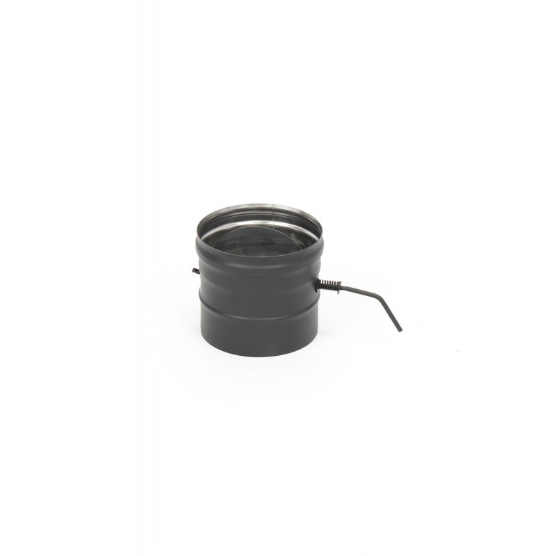sklende-304-08-d180-juoda Juoda Nerūdijančio Plieno Sklendė Dūmtraukiui | 180 mm | AISI 304